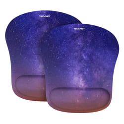 TECKNET 2 Pack Mouse Pad with Wrist Support  Ergonomic Gaming Mouse Pad Pain Relief  Portable Comfortable Mousepad for Computer  Laptop  Office  Home
