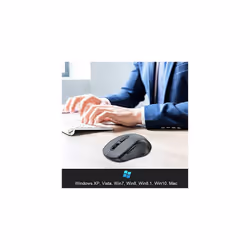 TECKNET Wireless Mouse, Alpha X 2.4G Cordless Mice with Nano Receiver, 2000DPI 3 Adjustable Levels, Ergonomic Computer Mouse for Windows