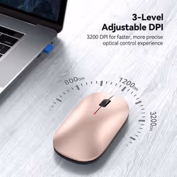 TECKNET Slim Wireless Mouse, 2.4G Silent Cordless Mouse