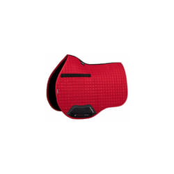 General Purpose Suede Square Saddle Pad English Saddle Pads for Horses Equestrian Riding Equipment and Accessories Chilli Large