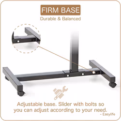 Easylife Anywhere Versatile Table | Portable Overbed/Chair Table â Height Adjustable, Tilting, Rotating and Wheeled
