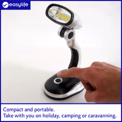 Easylife Desk Lamp with Tilting Head, 100 Lumens of White Light, Reading Light, Desk Light, Reading Lamp, Small Lamp, Bedside Light, Study Lamp, Bed