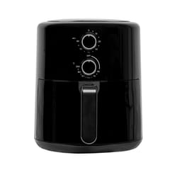 4L Black Air Fryer, 1500W, 8 Programmes, Mechanical Control - SIA SAF40K