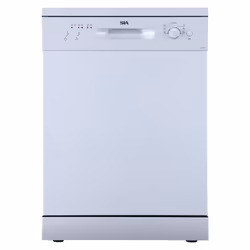 60cm White Freestanding Dishwasher 12 Place Settings 6 Programmes - SIA SFSD60W
