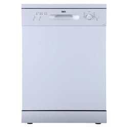 60cm White Freestanding Dishwasher 12 Place Settings 6 Programmes - SIA SFSD60W