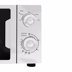 20L Microwave In White, Freestanding, Analogue Dials, 700W - SIA FAM21WH
