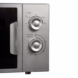 20L Microwave In Silver, Freestanding, Analogue Dials, 700W - SIA FAM21SI
