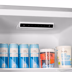 SIA SFF20050SE 60/40 Split Freestanding 302L Combi Fridge Freezer in Silver