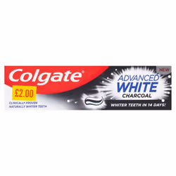 Colgate Advanced White Charcoal Fluoride Toothpaste 75ml (Pack of 6)