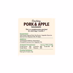 Lily's Kitchen Dog Meaty Treats Cracking Pork and Apple Sausages 70 g,Pack of 8