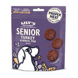 Lily's Kitchen Senior Turkey & White Fish Bites Dog Snacks Fish, Turkey 70 g