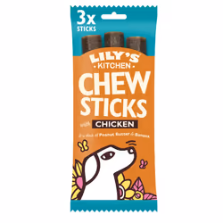 Made with Natural Ingredients Chew Sticks with Chicken Dog Treat 10 x 120g