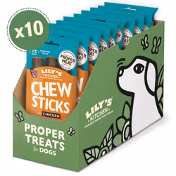 Made with Natural Ingredients Chew Sticks with Chicken Dog Treat 10 x 120g