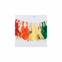 Multi Coloured & Gold Tassel Garland Party Hanging Decoration Over The Rainbow,20 centimeters