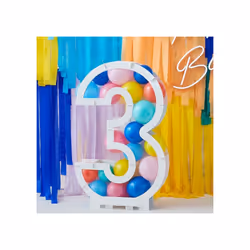 Ginger Ray Balloon Mosaic Number Stands - Number 3