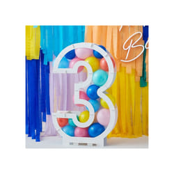 Ginger Ray Balloon Mosaic Number Stands - Number 3
