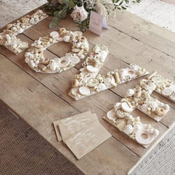 Ginger Ray Botanical Wedding LOVE Grazing Board & Tent Card  Large  White