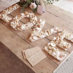 Ginger Ray Botanical Wedding LOVE Grazing Board & Tent Card  Large  White