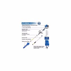 Hyundai 52cc Long Reach Petrol Pole Saw/Pruner/Chainsaw | HYPS5200X