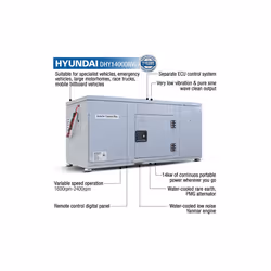 Hyundai 14kW Vehicle RV Diesel Generator | DHY14000RVi