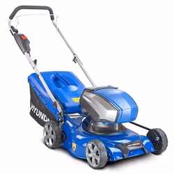 Hyundai HYM40Li420P Push lawn mower Battery Black, Blue, Grey