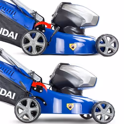 Hyundai HYM40Li420P Push lawn mower Battery Black, Blue, Grey - Additional view 6
