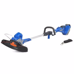 Hyundai HYTR40LI brush cutter/string trimmer 33 cm 280 W Battery Black, Blue, Silver