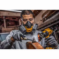 Dewalt P3 Medium Half Mask Respirator Face Mask with P3 Filters Easy Breathing - Additional view 4