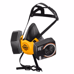 Dewalt Large Half Mask Respirator Face Mask with A2P3 Filters Easy Breathing