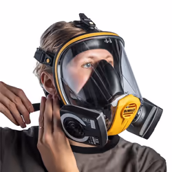 Dewalt Large P3 Filter Full Face Protection Mask Visor Dust Mask Respirator