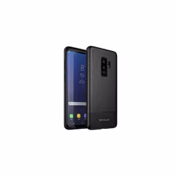 Samsung Galaxy S9 Plus Case - [Raven Case] Flexible Shockproof TPU Slim Fit Carbon Fibre Case Cover - Carbon Fibre Detail Sof ...