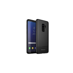 Samsung Galaxy S9 Plus Case - [Raven Case] Flexible Shockproof TPU Slim Fit Carbon Fibre Case Cover - Carbon Fibre Detail Soft Flexible Protective