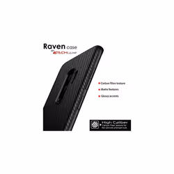 Samsung Galaxy S9 Plus Case - [Raven Case] Flexible Shockproof TPU Slim Fit Carbon Fibre Case Cover - Carbon Fibre Detail Soft Flexible Protective