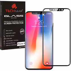 TECHGEAR Screen Protector for iPhone 11 Pro, iPhone XS [FULL Screen Adhesion] & [Full Coverage] 3D GLASS Edition Tempered Gla ...