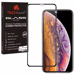 TECHGEAR Screen Protectors Compatible with Apple iPhone 11 Pro Max, iPhone XS Max [FULL Screen Adhesion] & [Full Coverage] 3D ...