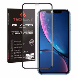 TECHGEAR Screen Protector for iPhone 11, iPhone XR [FULL Screen Adhesion] [Full Coverage] 3D GLASS Edition Tempered Glass Scr ...