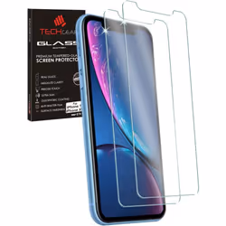 TECHGEAR [2 Pack Screen Protector for iPhone 11, iPhone XR, Genuine Tempered Glass Screen Protector Guard Covers Compatible w ...
