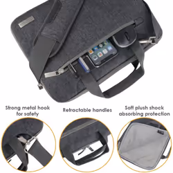 TECHGEAR Case for 11" - 12.3" Laptops, Portable Multi-functional Laptop Case with Adjustable Shoulder Strap, Luggage Strap &...