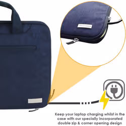 TECHGEAR Case for 12.8" - 13.3" Laptops, Portable Multi-function Laptop Case with Adjustable Shoulder Strap, Luggage Strap &...