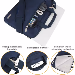 TECHGEAR Case for 14" - 14.6" Laptops, Portable Multi-function Laptop Case with Adjustable Shoulder Strap, Luggage Strap &...