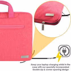TECHGEAR Case for 14" - 14.6" Laptops, Portable Multi-function Laptop Case with Adjustable Shoulder Strap, Luggage Strap &...