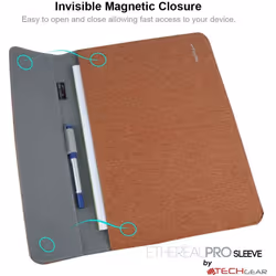 TECHGEAR Ultra Slim [Tweed Effect] Laptop Envelope Sleeve Case Cover with Pocket fits MacBook Air/Pro 13 Inch, Microsoft...