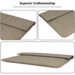 TECHGEAR Ultra Slim [Tweed Effect] Laptop Envelope Sleeve Case Cover with Pocket fits MacBook Air/Pro 13 Inch, Microsoft...