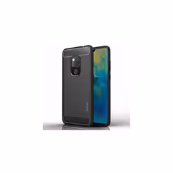 Mate 20 Case - [Stealth Case] Flexible Shockproof TPU Slim Fit Case Cover - Carbon Fibre Design Soft Flexible Protective Shel ...