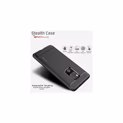 Mate 20 Case - [Stealth Case] Flexible Shockproof TPU Slim Fit Case Cover - Carbon Fibre Design Soft Flexible Protective Shell Guard