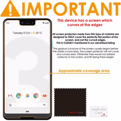 [5 Pack] TECHGEAR Screen Protectors for Pixel 3 XL- Clear Lcd Screen Protector with Cleaning Cloth & Application Card
