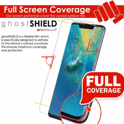 TECHGEAR [3 Pack] Screen Protectors fit Huawei Mate 20 Pro [ghostSHIELD Edition] Genuine Reinforced Flexible TPU Screen...