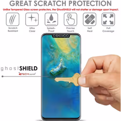 TECHGEAR [3 Pack] Screen Protectors fit Huawei Mate 20 Pro [ghostSHIELD Edition] Genuine Reinforced Flexible TPU Screen...