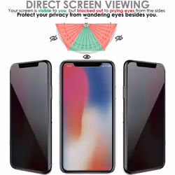 TECHGEAR [2 Pack] Anti Spy Screen Protectors for iPhone 11 Pro Max, iPhone XS Max - Privacy GLASS Edition Genuine Tempered Glass Screen Protector