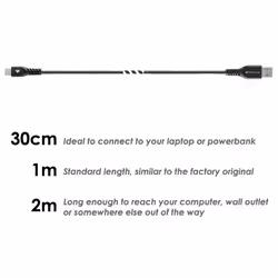 TECHGEAR 3 Pack STRONG Durable Braided USB C Charging & Data Sync Cables (30cm/1m/2m) Compatible with Samsung Tab S6 Lite, Tab A7 10.4/A7 Lite, Tab A